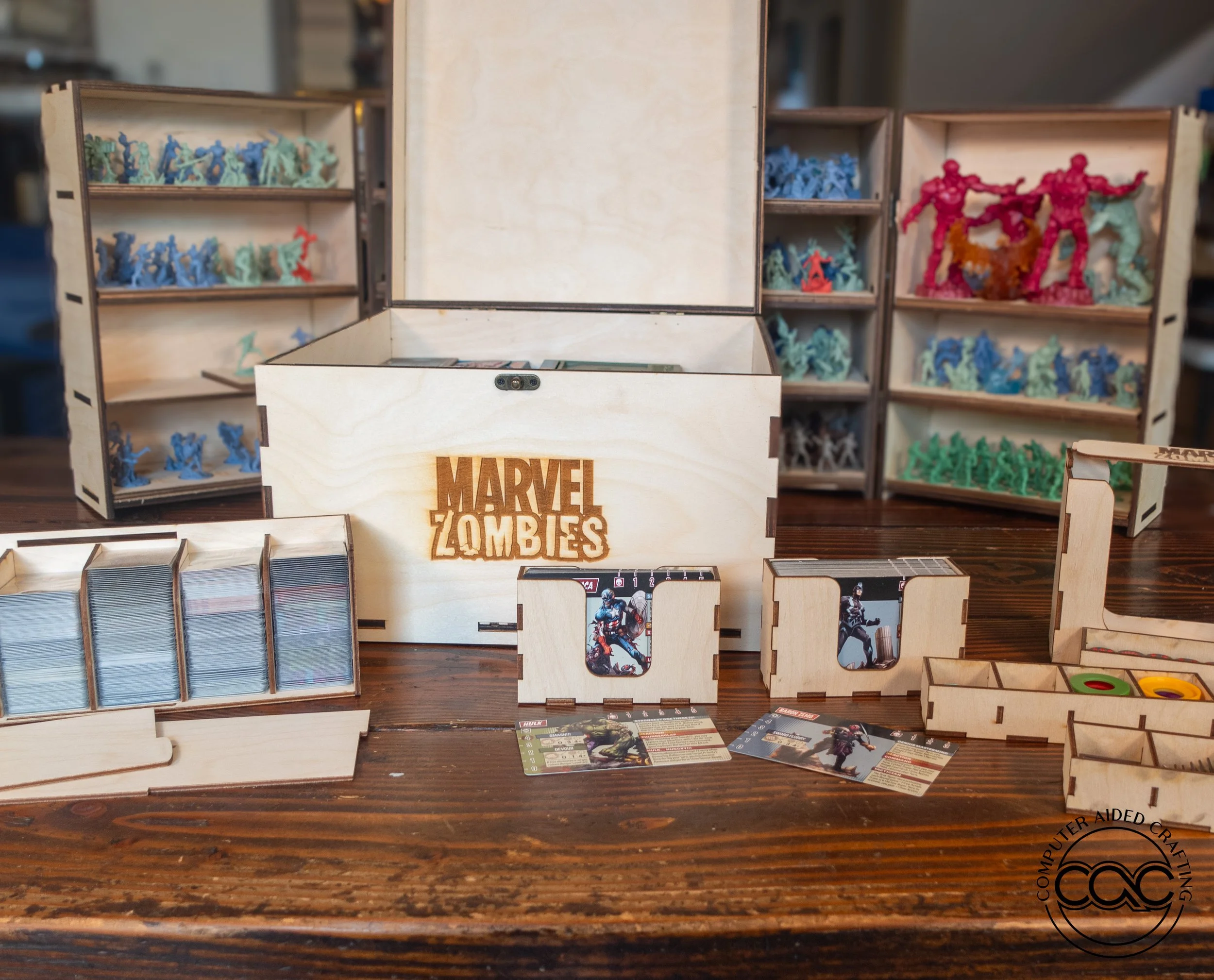 Marvel Zombies Board Game Complete Storage Crate — Computer Aided